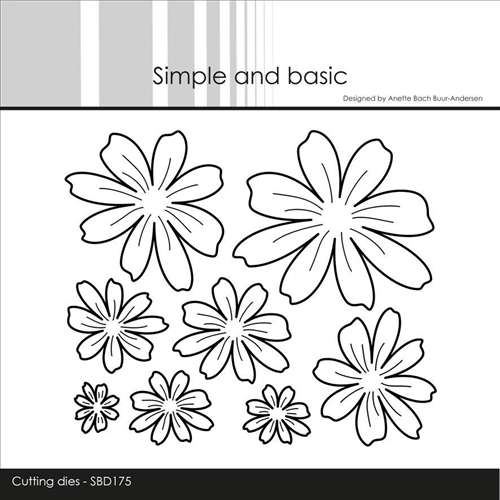 Simple and Basic die Flowers 6x5,4cm